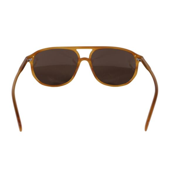 David Beckham Lightweight Aviator Sunglasses - Yellow Horn / Brown - NWT - Picture 7 of 9